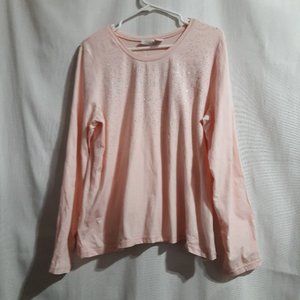 Weekends By Chico's Beaded Top Womens Size:3